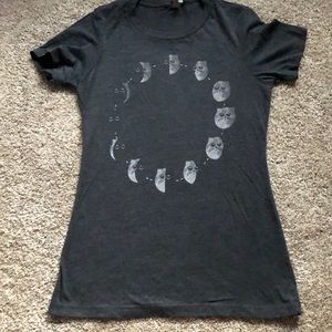 Cat moon-phase t-shirt